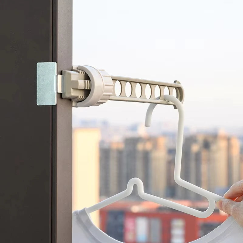 窓枠 物干しバー