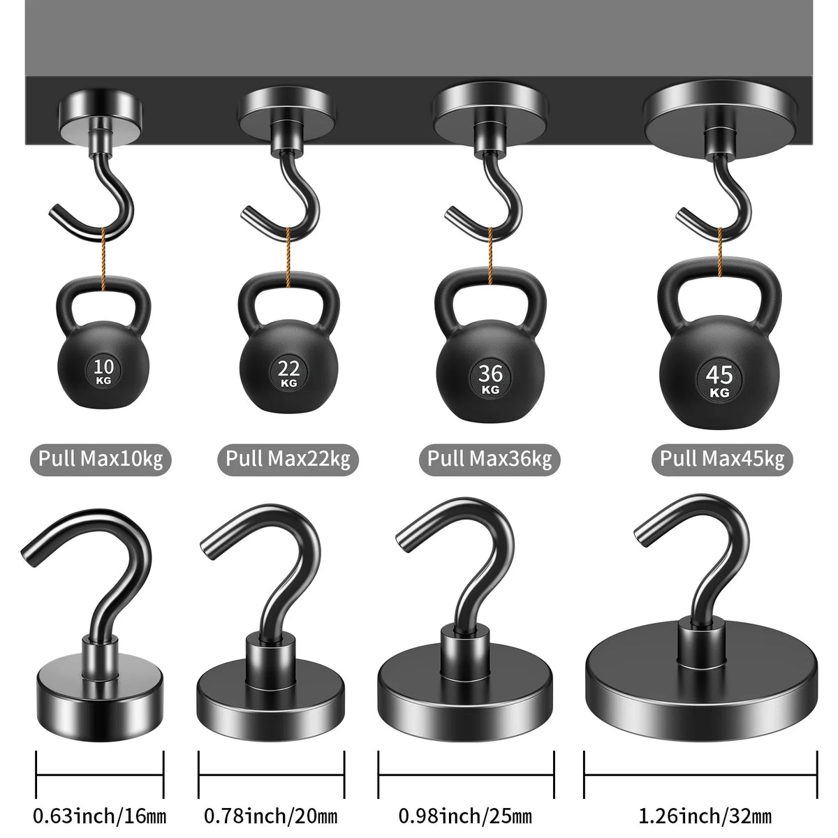 マグネットフック 強力タイプ 商品写真