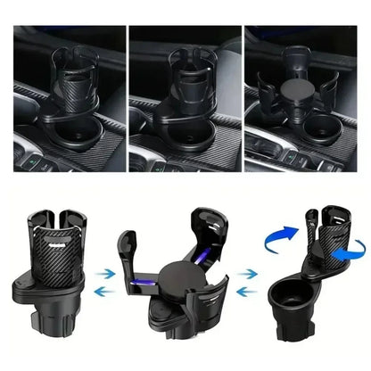 車用 ドリンクホルダー拡張 2in1